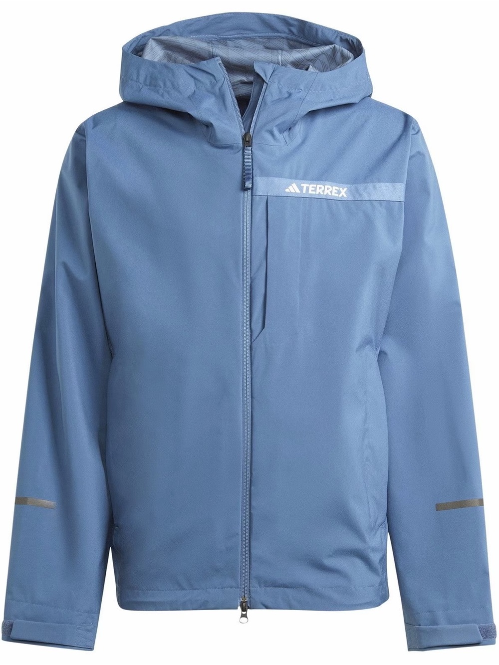 Adidas Terrex Blue Waterproof Hooded Hiking Jacket